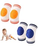 ZAMXHUG 2 Paar Stulpen für Baby,Kinder Knieschoner,krabbelhose baby,Baby Knieschützer zum Krabbeln, rutschfeste elastische Baby-Knieschützer für Alter von 5–48 Monaten (Muster: Drache + Hahn)