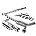 DNA MOTORING CBE-NM04V6-D-NRT Stainless Steel Cat Back Exhaust System [Compatible with 04-08 Maxima]