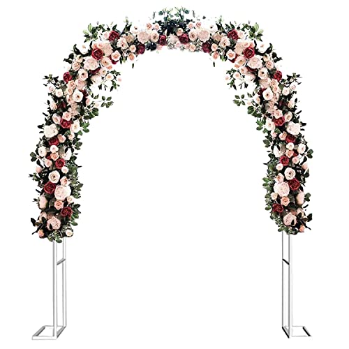 Arche de jardin en métal blanc L280xH220cm pour rosiers et plantes grimpantes