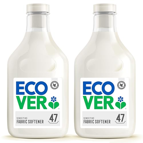 Ecover Zero Fabric Softener for for Sensitive Skin, Baby Fabric Softener, 2 x 47 Washes, 2 x 1.43L (Pack of 2)