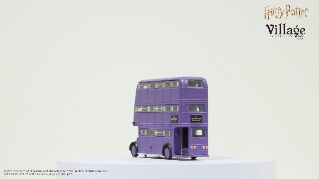 The Knight Bus - Harry Potter Village by D56, Purple, 4.25 Inch