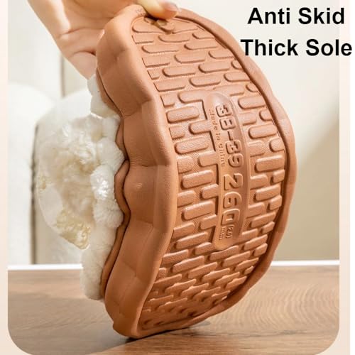 Cute Butterfly Fuzzy Women's Slippers Winter Fluffy Open Toe House Slippers Slip On Plush Bedroom Shoes Indoor Outdoor3