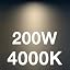4000k Cool White Clear Glass