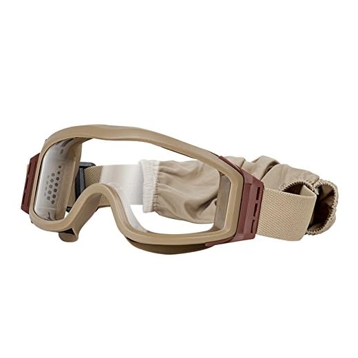 Valken Airsoft Tango Goggles, with 3 Lenses, Tan Frame