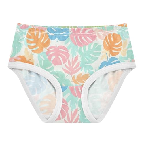 Girls Underwear Toddler 2t Cotton Girl Panties Cute Animals Kids Undies Briefs Tropical Leaves Pastel Rainbow