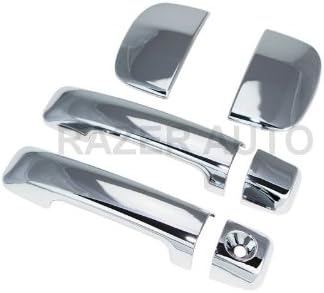 CHROME DOOR HANDLE COVER 4D W/O PASS KEYHOLE for 2007-2014 TOYOTA TUNDRA DOUBLE CAB