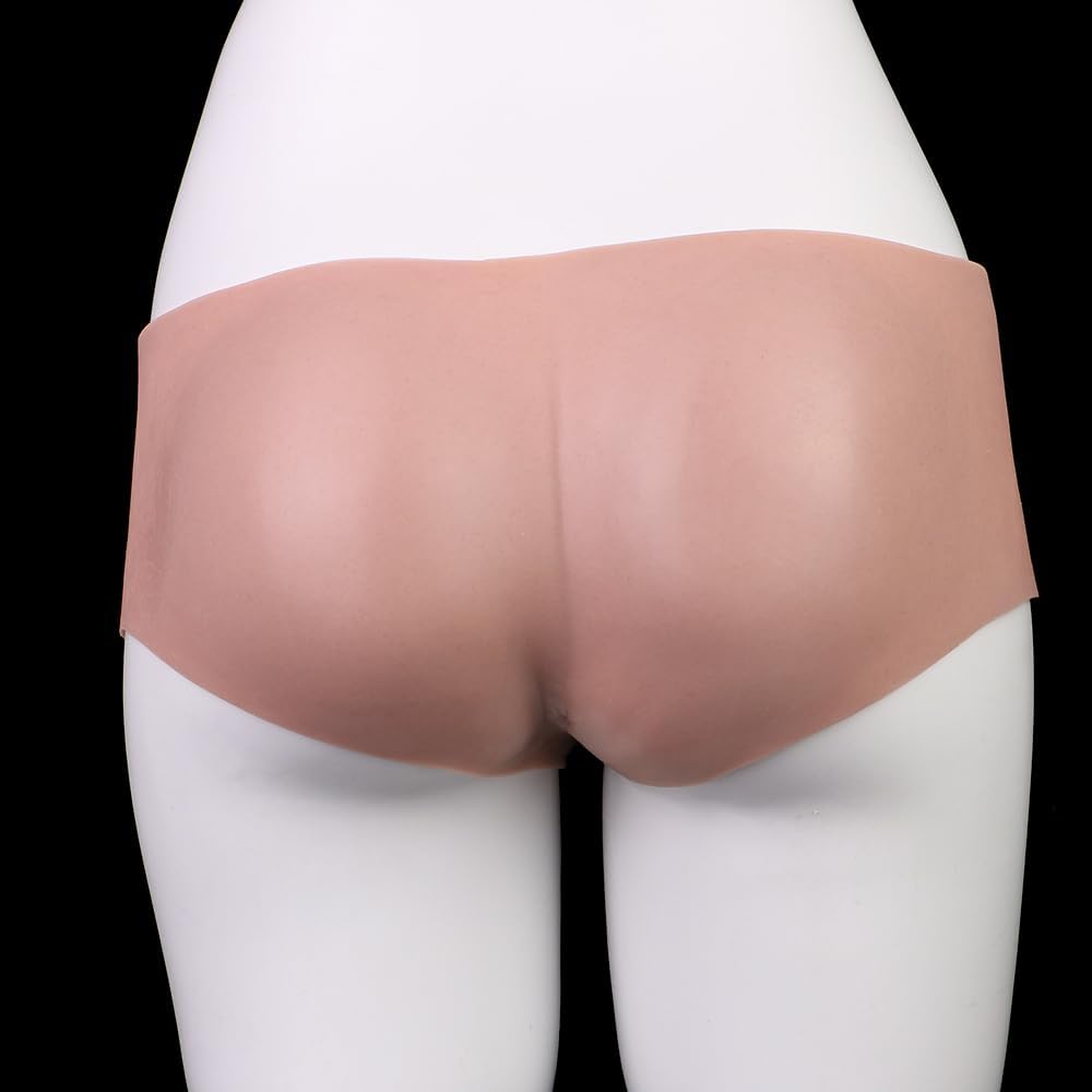 Soft Silicone Male Panty Strpless Dildo Panties with 6.3in Penis Sleeve, Wearable Stretchy Strap on Harness Dildo Underwear Adult Sex Toy for Men Women