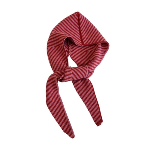 Écharpe à capuche femme motif rayé avec protection intégrale du cou