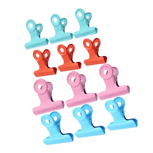 VICASKY Lot De 12 Clips D’étanchéité Alimentaire Colorés En Plastique, Tailles Variées, Clips Fermeture Snack Légers Et Portables Cuisine Et Bureau