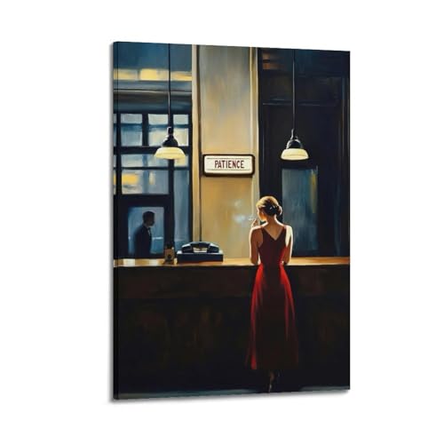 Tableau Femme en Rouge : Impression Toile Moderne Haute Qualité