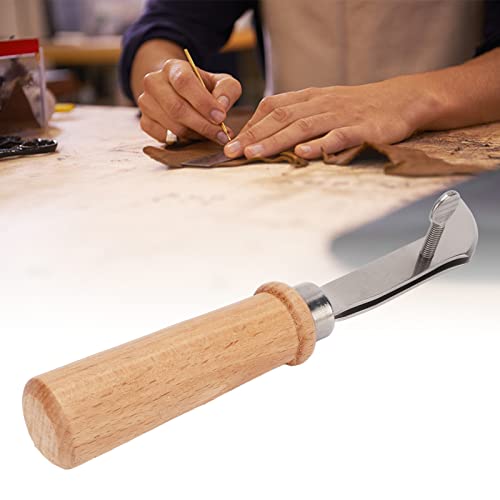 Ferramenta de couro para artesanato com borda de aço inoxidável para artesanato em couro, ferramenta
