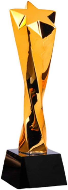 TOYANDONA Golden Award Trophy Resin Reward Prize Award Trophy for Ceremony Game Sport Appreciation