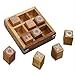 iGOLD Handmade Wooden Tic Tac Toe For Children Adults, With Golden 0 X 6
