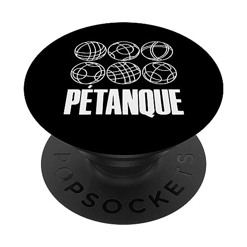 Boules Balls For Boulder Petanque Boules Ball PopSockets Swappable PopGrip, Black