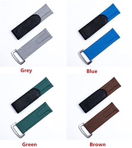 Bracelet montre 20mm SCRUBY cuir nylon anti-transpiration - 4