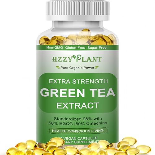 Green Tea Extract Softgels, High Absorption Green Tea Softgel Capsules for Energy Metabolism