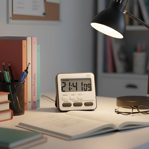 Image of Digital Alarm Clock Style Classic Analog Twin Bell Alarm Clock for Bedroom | Loud Alarm Desk Table Clock, Heavy Sleepers | Vintage Retro Clock for Home, Office, Study Table, Dcor