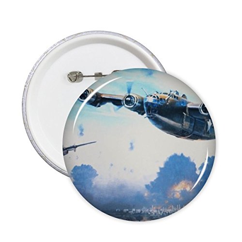 Badge Seconde Guerre mondiale déco rétro pour veste et sac à dos militaire 5pcs