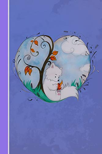 Preisvergleich Produktbild Skizzenbuch: Fuchs mit Herz / Softcover / 120 Seiten / leer / blanko / nummeriert / Notebook / Tagebuch / Diary / Scrapbook / Geschenkidee