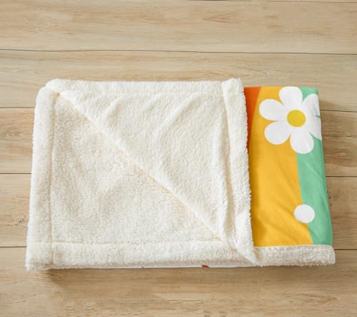 Couverture polaire à rayures idée cadeau douce pour lit et canapé