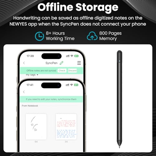 NEWYES SyncPen 3.0 Digital Note-taking Set | Paper-to-Screen Solution, Smart-Pen + A5 Notebook + Reusable LCD Notepad, Auto Real-time Sync, Playback, Ideal for School Office Meeting Art - Image 4
