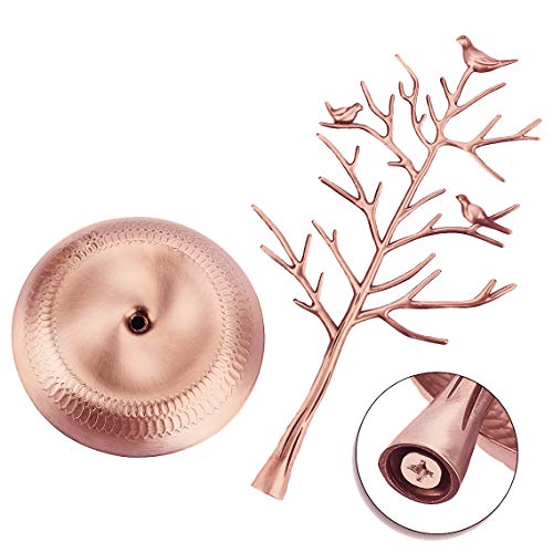 Autodeco Retro Jewelry Tree Organizer For Necklaces And Earrings Ring Tree Holder Display Jewelry Tower Tree Great Gift For Women Girl Bronze #TOP4