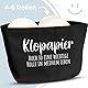 COZYINT Witzige Toilettenpapier Aufbewahrung Schwarz | Platzsparende Klopapier Aufbewahrung für Badezimmer oder Toilette/Klo | Bad Deko | Toilettenpapierhalter Korb (Wichtige Rolle) (Klopapier)