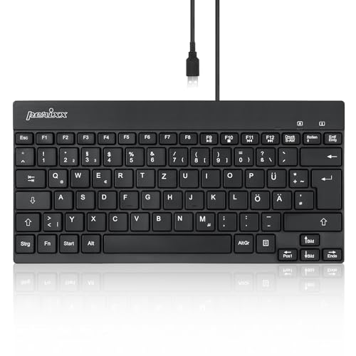 CUQI Mini Tastatur Kabelgebunden - 78 Tasten USB-A Kompakt Für Büro & Reisen