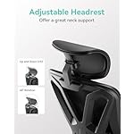 Hbada P5 Ergonomic Office Chair, Desk Chair with Adjustable Lumbar Support and Height, Comfortable Mesh Computer Chair with Footrest 2D Headrest, Swivel Tilt Function Black - Image 5