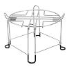 Great Replacement for Berkey Big Water Filter Stand, Raises Your Filters 6 Inches, Portable Stand for Outdoor Use
