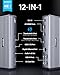 Anker 777 Thunderbolt Docking Station (Apex, 12-in-1, Thunderbolt 4), Max 90W Charging for Laptop, 20W Power Delivery, Single 8K, Triple 4K Display, 10Gbps Data, Ethernet, Audio, SD