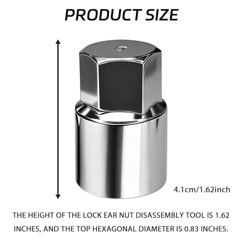 SWQS D-Wheel Locking Lug Nut Removal Tool Key for Toyota, Professional Anti-Theft Lock Nut Remover Socket, Lost Wheel Lock Key Replacement for Tacoma, Camry, Corolla, Tundra, Automotive Tools