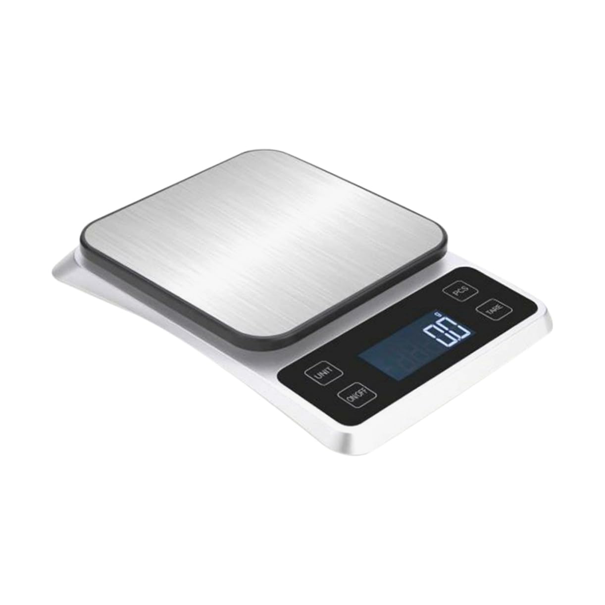 Edelstahl Elektronische Waage 5kg/1g Silber Hochpräzise