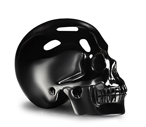 Skullis 3.0" Black Obsidian Carved Crystal Skull, Hand Carved Gemstone Fine Art Sculpture, Reiki Healing Stone Statue. (3.0) #TOP3