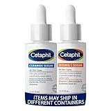 Cetaphil Vitamin C Serum, Reduces Look of Dark Spots, Fragrance Free 1oz + Ceramide Serum, Hydrates and Restores Skin Barrier, Designed for Sensitive Skin, 1oz Bundle