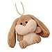 GOLOVENLD Fashionable Rabbits Shaped Keyring Long Eared Plush Bunnys Bag Pendant Keychain Handbag Accessory for Animal Lovers