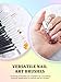 YOOVR 33PCS Nail Art Brushes Set, Nail Art Tools, Nail Design Tools with Gel Nail Brush, French Tip Tool Liner Brushes, Dotting Tools, Builder Gel Brush, Nail Tech Beginners Must Haves Stuff Supplies