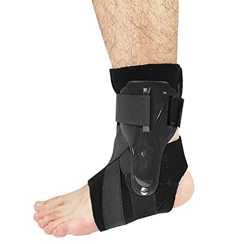 Soporte de Tobillo Material de Nylon Elástico Transpirable Ajustable 3 Tamaño Se Adapta a Todos los Usos para Deportes 20211210 (Color : B)