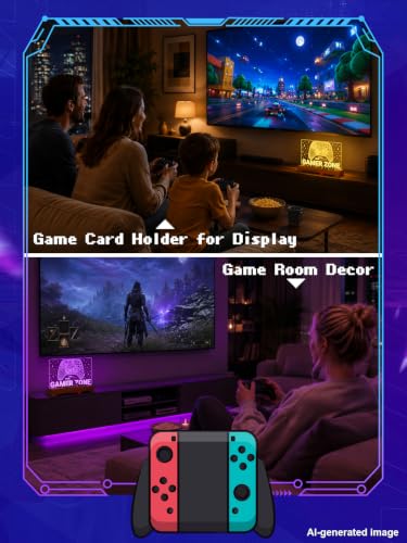 Image of CoolGift Mart Game Card Cartridge Holder for Nintendo Games, Games Card Storage Stand with 10 Cards Compatible with Switch 2 / OLED / Lite / SD, Game Gifts for Men Boys Gaming Room Decor