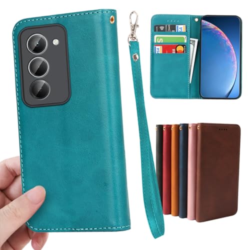 GOKIGIOD �K�p Xiaomi Redmi 15 5G �P�[�X �蒠�^ PU���U�[ �X�g���b�v ���� �J�[�h���[ �X�^���h�@�\ �ϏՌ� ���h�~15 5G �X�}�z�P�[�X �蒠 Redmi155G case �J�o�[ ���z�^ �����}�O�l�b�g �㎥ �X�g���b