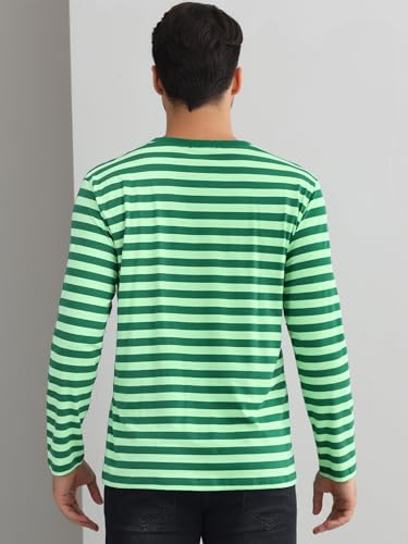 Lars Amadeus Striped Sweatshirts for Men's Stripes T-Shirt Long Sleeve Casual Tee Top3