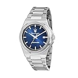 Maserati Reloj de hombre, automático, analógico, 40 mm, colección VELOCIDAD SLIM, Shaded – R8823153001, plateado, Talla única, Pulsera