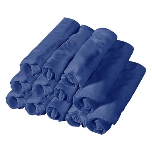 Fundas para reposacabezas de mesas de masaje azul, protectores reutilizables de 33 x 33 cm
