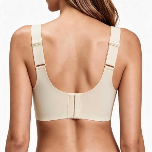 Womens Wireless Bras Breathable Deep V Neck Bralette Comfy Seamless Bras - image 6
