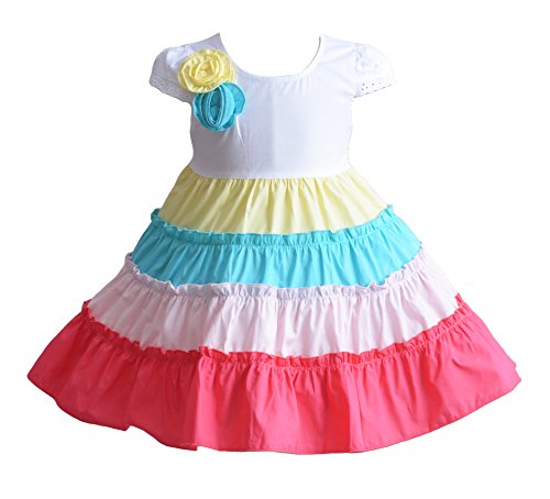 Robe de soirée bébé Cinda couture en coton de qualité supérieure à cerceau