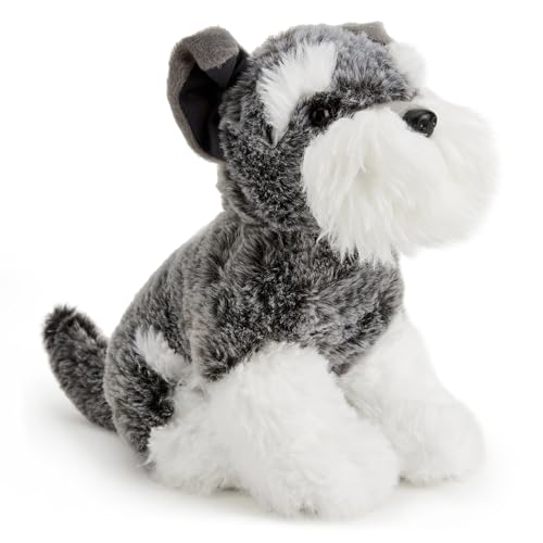 Zappi Co Ernie the Schnauzer Plush Toy (21cm) Schnauzie Dog - Soft, Cuddly, Recycled - Dapper Dog Companion