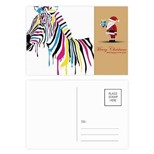 Cartes postales Pinto de Noël lot de 20 grand format thème animal couleur