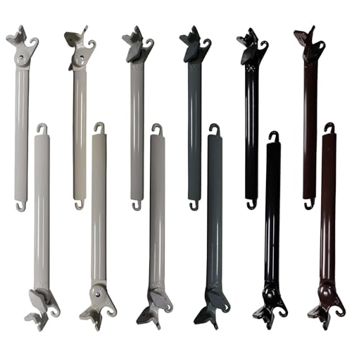 TENDEEVOLUTION Paire de Bras pour Stores à Projection, de 50 et 70 cm en Différentes Couleurs, Bras de Store de Remplacement, Bras pour Stores Extérieurs...