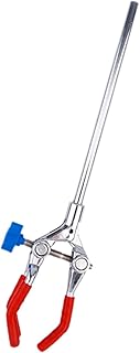 Hohopeti Braçadeira De 3 Frascos Clipe De Três Garras Braçadeira De Extensão De Laboratório Clipe De Suporte De Laboratório Braçadeiras De Aço Inoxidável Braçadeira De Frasco Suporte