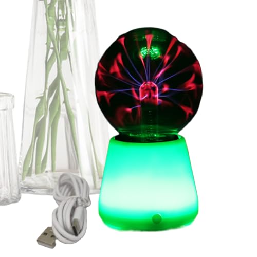 Bola de plasma - Lámpara táctil con 7 colores e iluminación ambiental - Bola eléctrica con efectos de plasma - Para sala de estar, dormitorio, estudio, balcón, terraza, hogar, escuela, oficina